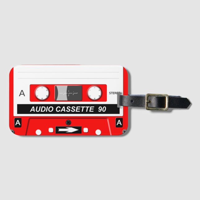 Étiquette À Bagage cassette audio (Devant Horizontal)