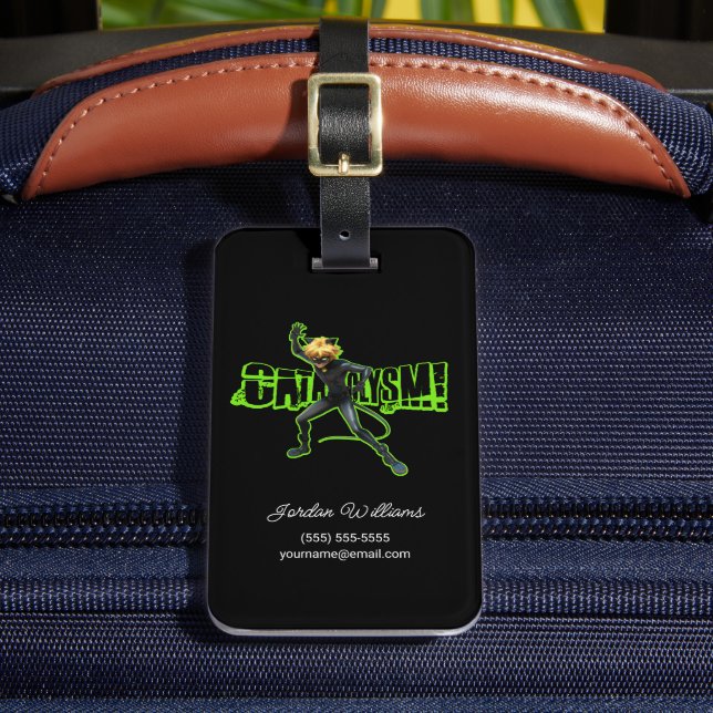 Étiquette À Bagage Cat Noir | Cataclysme (Insitu Rectoal 2)