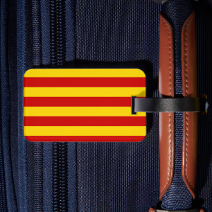 Étiquette À Bagage Catalogne Drapeau & Catalan - La Senyera /travel