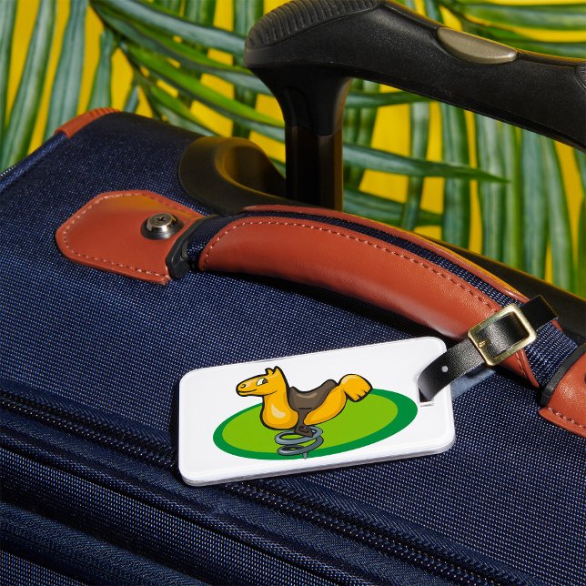 Étiquette À Bagage Cavalier à ressort de cour de récréation (Créateur téléchargé)