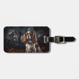 Étiquette À Bagage Cavalier King Charles Spaniel Halloween Épouvantab