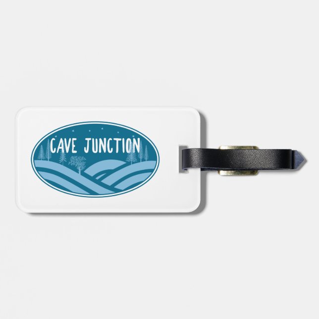 Étiquette À Bagage Cave Junction Oregon Extérieur (Dos horizontal)