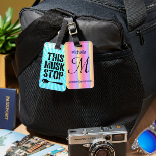 Étiquette À Bagage Ce crayon Musk Stop Spoon Meme libéral