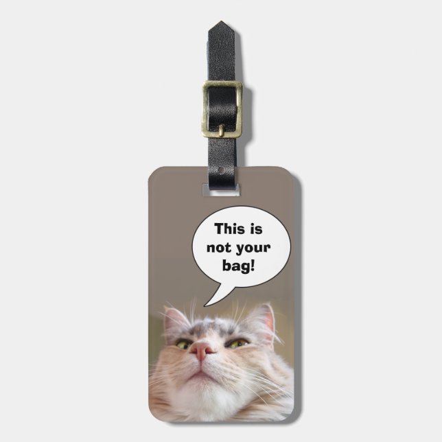 Étiquette À Bagage Ce n'est pas votre sac (Devant Vertical)