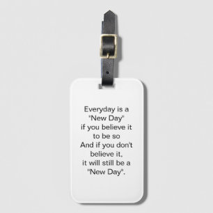 Étiquette À Bagage Ce sera toujours une citation inspirante de Nouvea