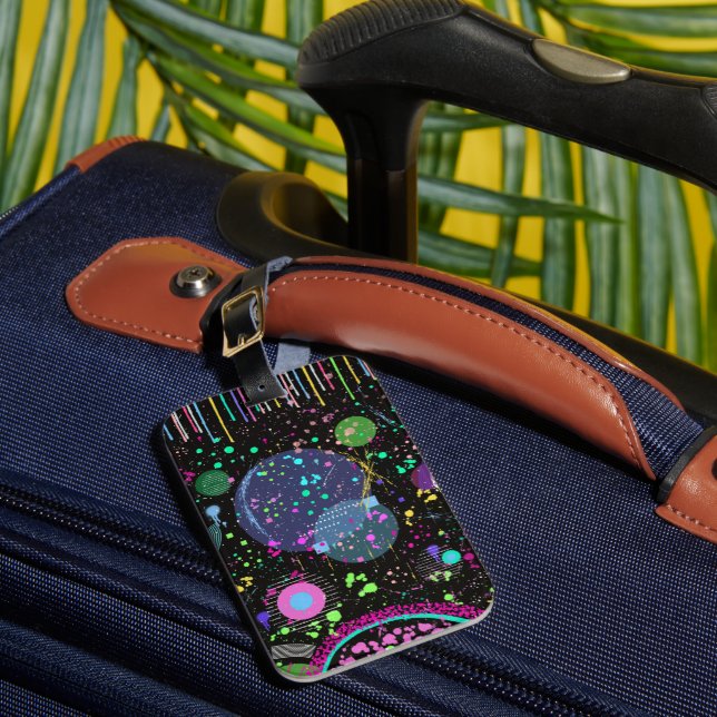 Étiquette À Bagage Celestial Celebrations: Maximalist Abstract Art  (Insitu Rectoal 1)