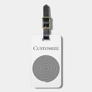 Étiquette À Bagage Cercle d'hypnose ronde Thunder_Cove