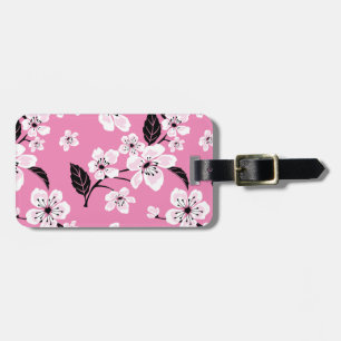 ÉTIQUETTE À BAGAGE CERISIER EN FLEURS - SAKURA (ROSE CLAIR)