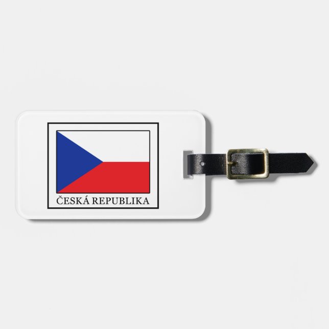 Étiquette À Bagage Ceska Republika (Devant horizontal)