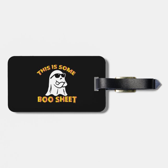 Étiquette À Bagage C'est du papier de boo (Dos horizontal)