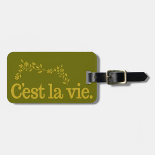 Étiquette À Bagage C'est La Vie tag personnalisé
