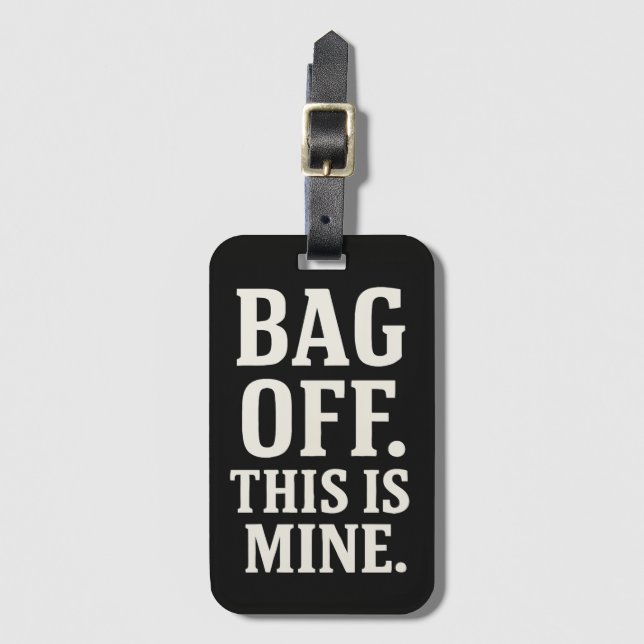 Étiquette À Bagage C'est mon sac (Devant Vertical)