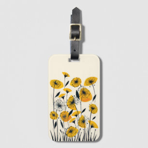 Étiquette À Bagage Champ fleur sauvage Dandelion