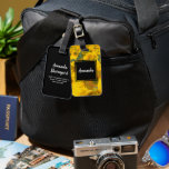 Étiquette À Bagage Champ jaune de tournesols photo<br><div class="desc">Une étiquette à bagages avec une belle photo d'un champ de tournesols jaunes.</div>