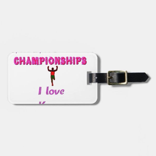 Étiquette À Bagage Championnats du monde d'athlétisme Kenya Runner :  (Devant horizontal)