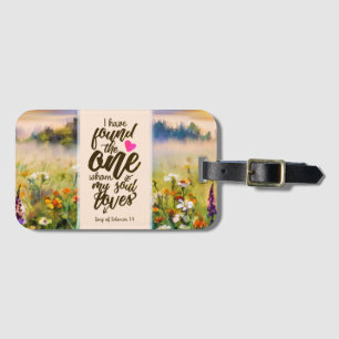 Étiquette À Bagage Chanson de Salomon 3:4 J'ai trouvé la Bible unique