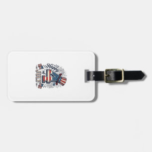 Étiquette À Bagage Chapeau patriotique vintage Happy 4 juillet Vector