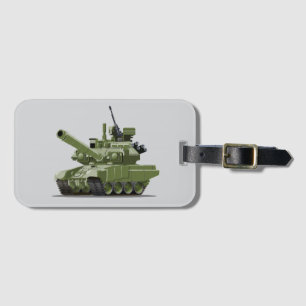 Étiquette À Bagage Char moderne blindé tank