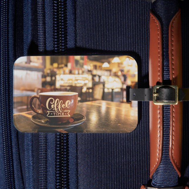 Étiquette À Bagage Charme café (Insitu Rectoal 4)