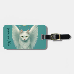 Étiquette À Bagage chat angélique