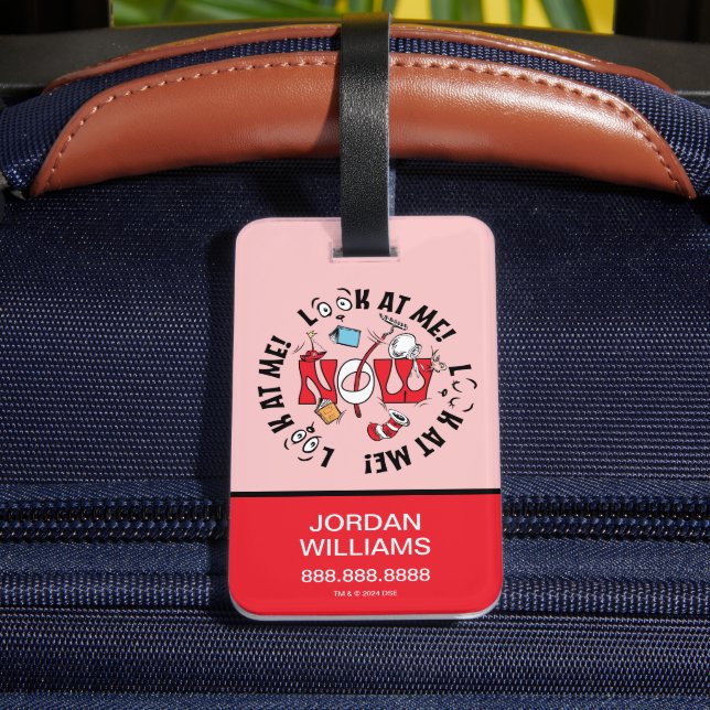 Étiquette À Bagage Chat dans le Casquette | Regarde-Moi ! Regarde-Moi (Verso Insitu 4)