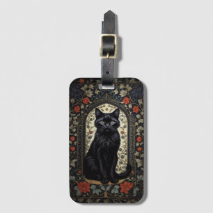 Étiquette À Bagage Chat noir William Morris inspiré