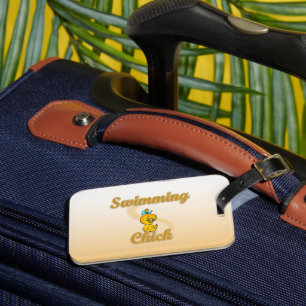 Étiquette À Bagage Chaud de natation