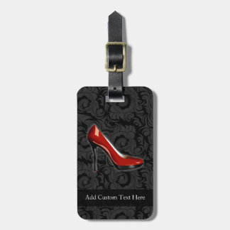 Étiquette À Bagage Chaussure rouge Sassy