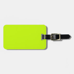Étiquette À Bagage Chaux fluorescente Vert néon jaune Personnalisé