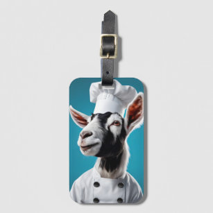 Étiquette À Bagage Chef Goat