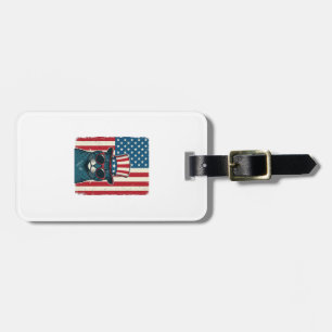 Étiquette À Bagage Chemise de conception de drapeau de chat patriotiq