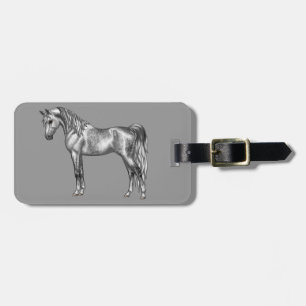 Étiquette À Bagage Cheval égyptien égyptien Dappy Grey