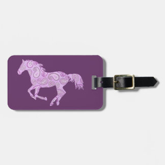 Étiquette À Bagage Cheval Paisley mou