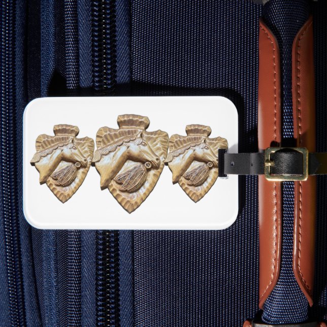 Étiquette À Bagage Cheval Triple Pique (Insitu Rectoal 4)