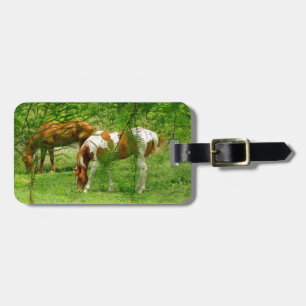 Étiquette À Bagage Chevaux d'été