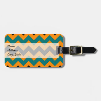 Étiquette À Bagage Chevron Zigzag Motif 3 tendance