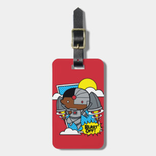 Étiquette À Bagage Chibi Cyborg S'Est Éteint !