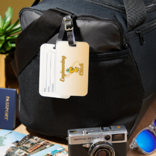 Étiquette À Bagage Chic d'ingénierie