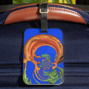 Étiquette À Bagage Chic Round Hakuna Matata Navy Blue Collection