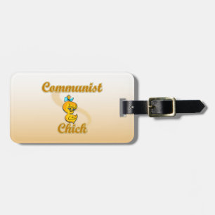 Étiquette À Bagage Chick communiste