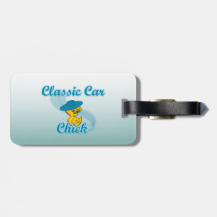 Étiquette À Bagage Chick de voiture classique #3