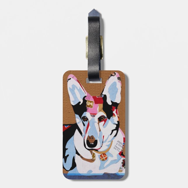 Étiquette À Bagage Chien de berger allemand (Dos Vertical)