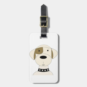 Étiquette À Bagage Chien de dessin animé