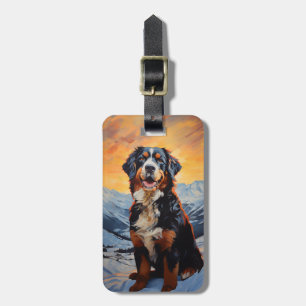 Étiquette À Bagage Chien de montagne bernois