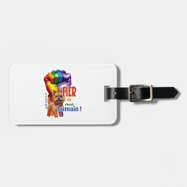 Étiquette À Bagage Chien de Norwich Terrier (Devant horizontal)