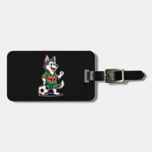 Étiquette À Bagage Chien Husky Drôle Dabbing Kenya Football - Fl Équa