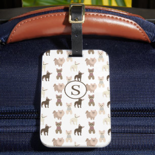 Étiquette À Bagage Chien mignon personnalisé
