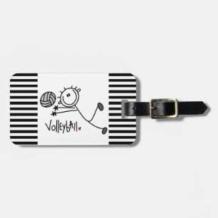 Étiquette À Bagage Chiffre masculin de base volleyball de bâton