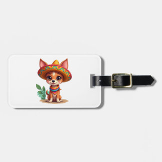 Étiquette À Bagage Chihuahua  Mexico  Cinco de Mayo  Funny Dog   (3)