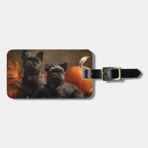 Étiquette À Bagage Chiots Bouledogue Français Délice d'Automne Citrou
